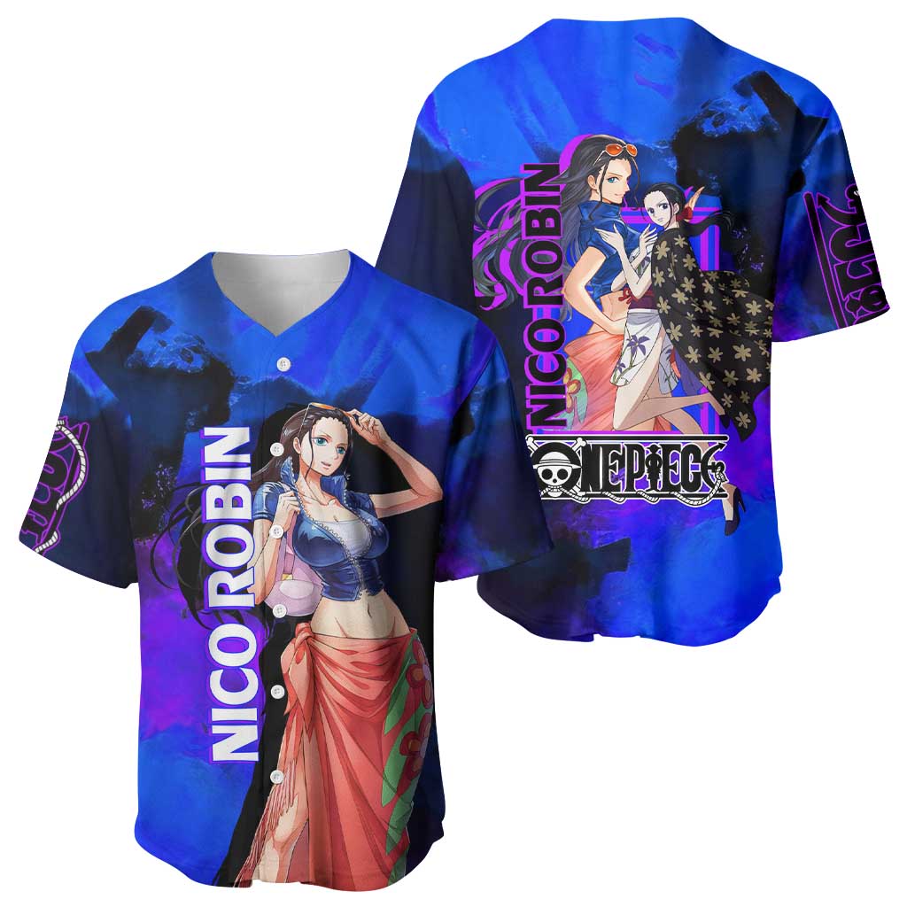 Nico Robin Floral Cape Archaeologist Baseball Jersey Nico Robin Floral Cape Archaeologist Baseball Jersey