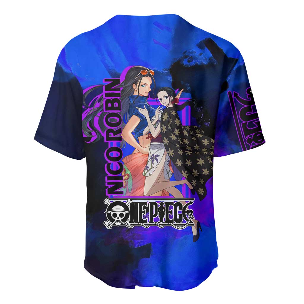Nico Robin Floral Cape Archaeologist Baseball Jersey Nico Robin Floral Cape Archaeologist Baseball Jersey