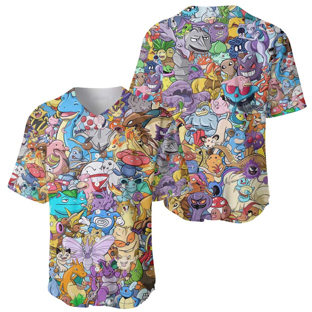 Pocket Monsters Japan Baseball Jersey Pocket Monsters Japan Baseball Jersey