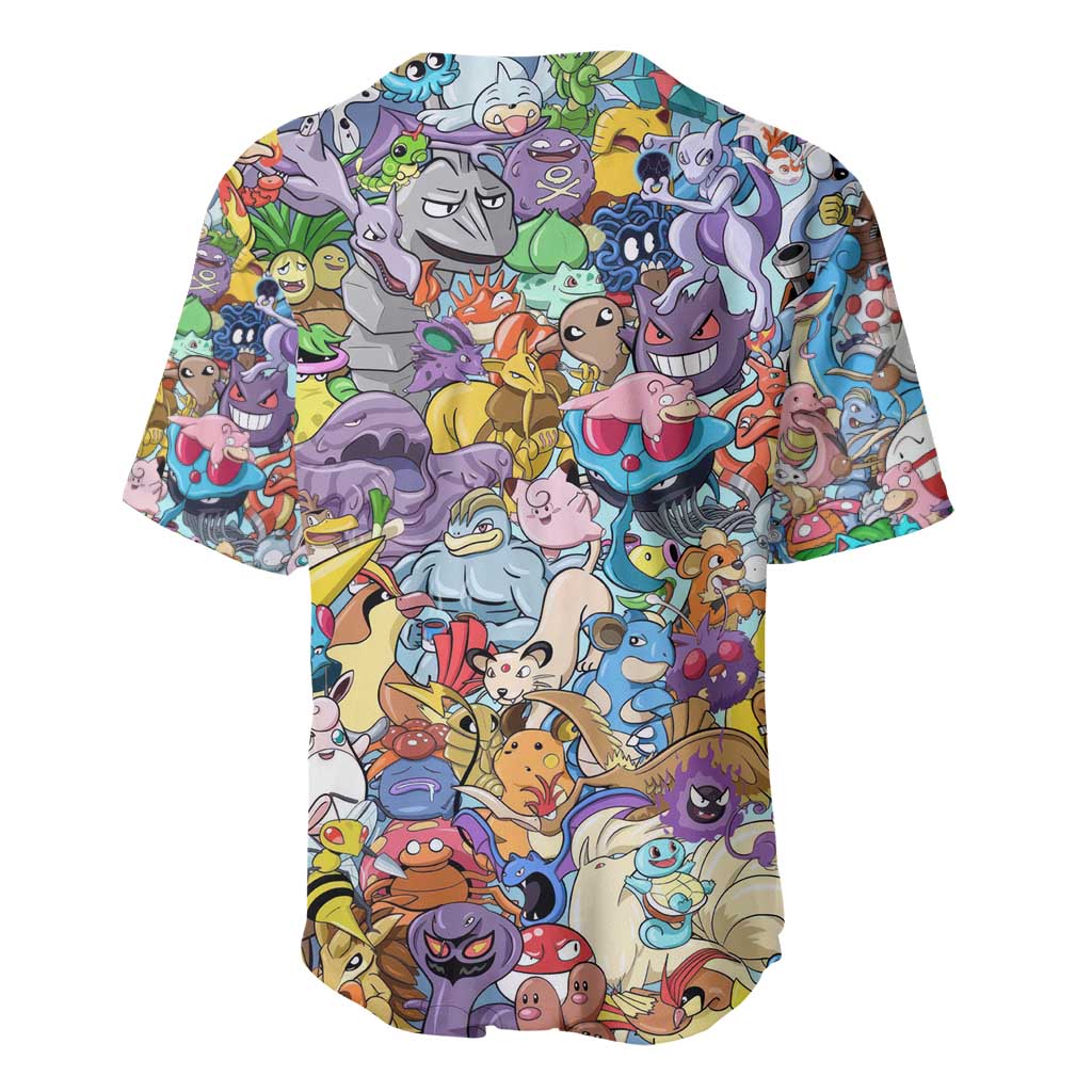 Pocket Monsters Japan Baseball Jersey Pocket Monsters Japan Baseball Jersey