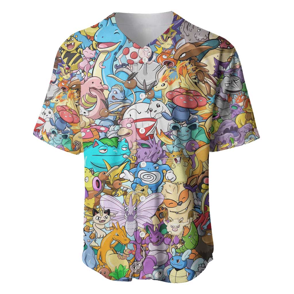 Pocket Monsters Japan Baseball Jersey Pocket Monsters Japan Baseball Jersey