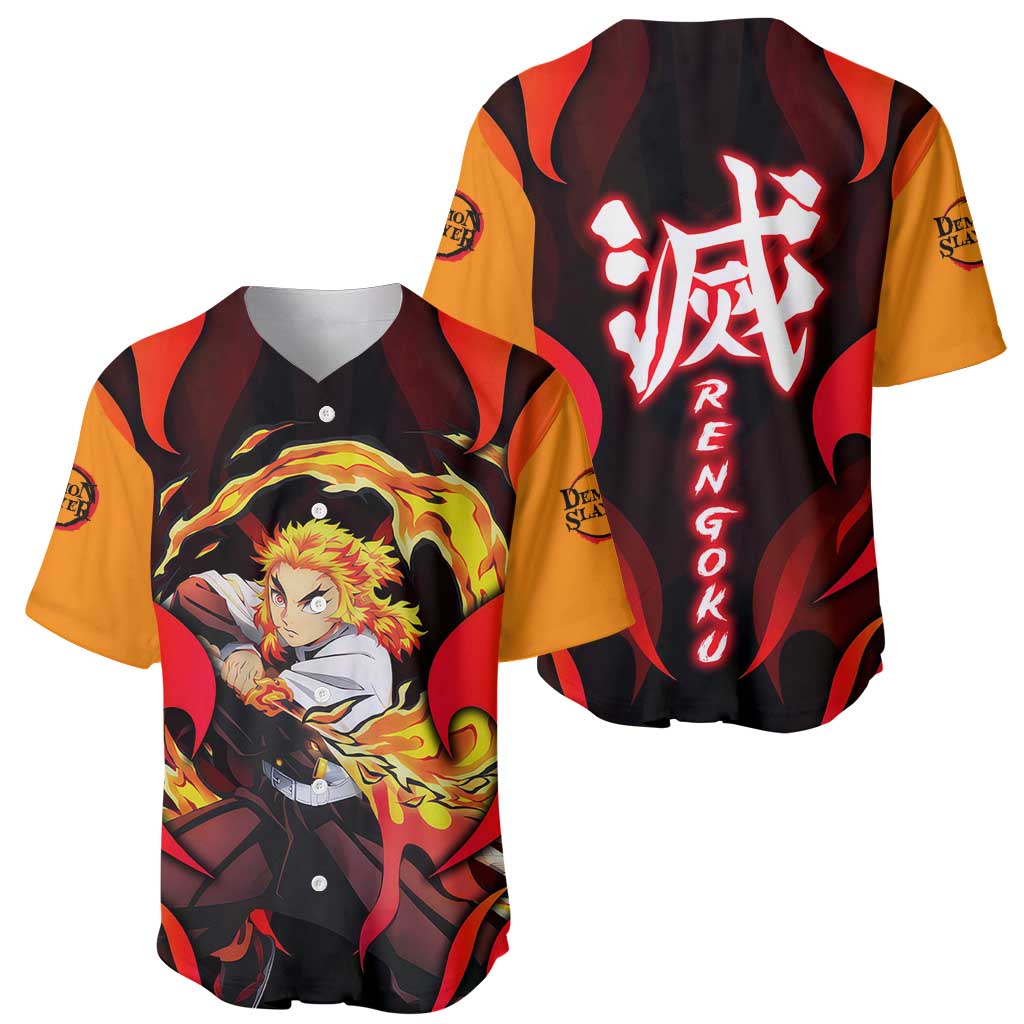 Rengoku Kyojuro Baseball Jersey Rengoku Kyojuro Baseball Jersey