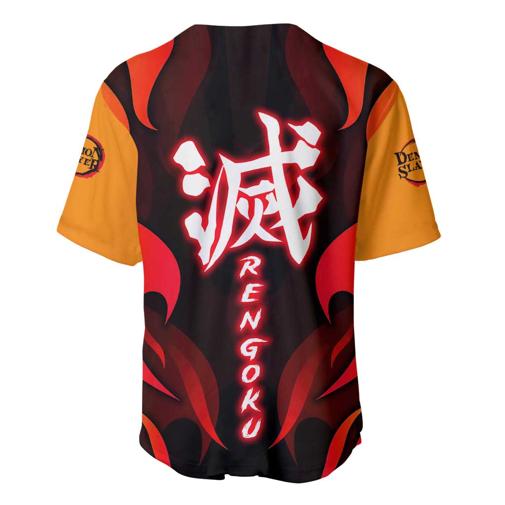 Rengoku Kyojuro Baseball Jersey Rengoku Kyojuro Baseball Jersey