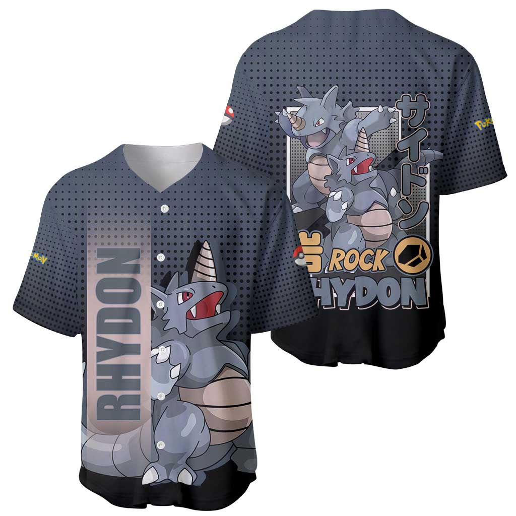 Rhydon Rock Battle Ready Baseball Jersey Rhydon Rock Battle Ready Baseball Jersey