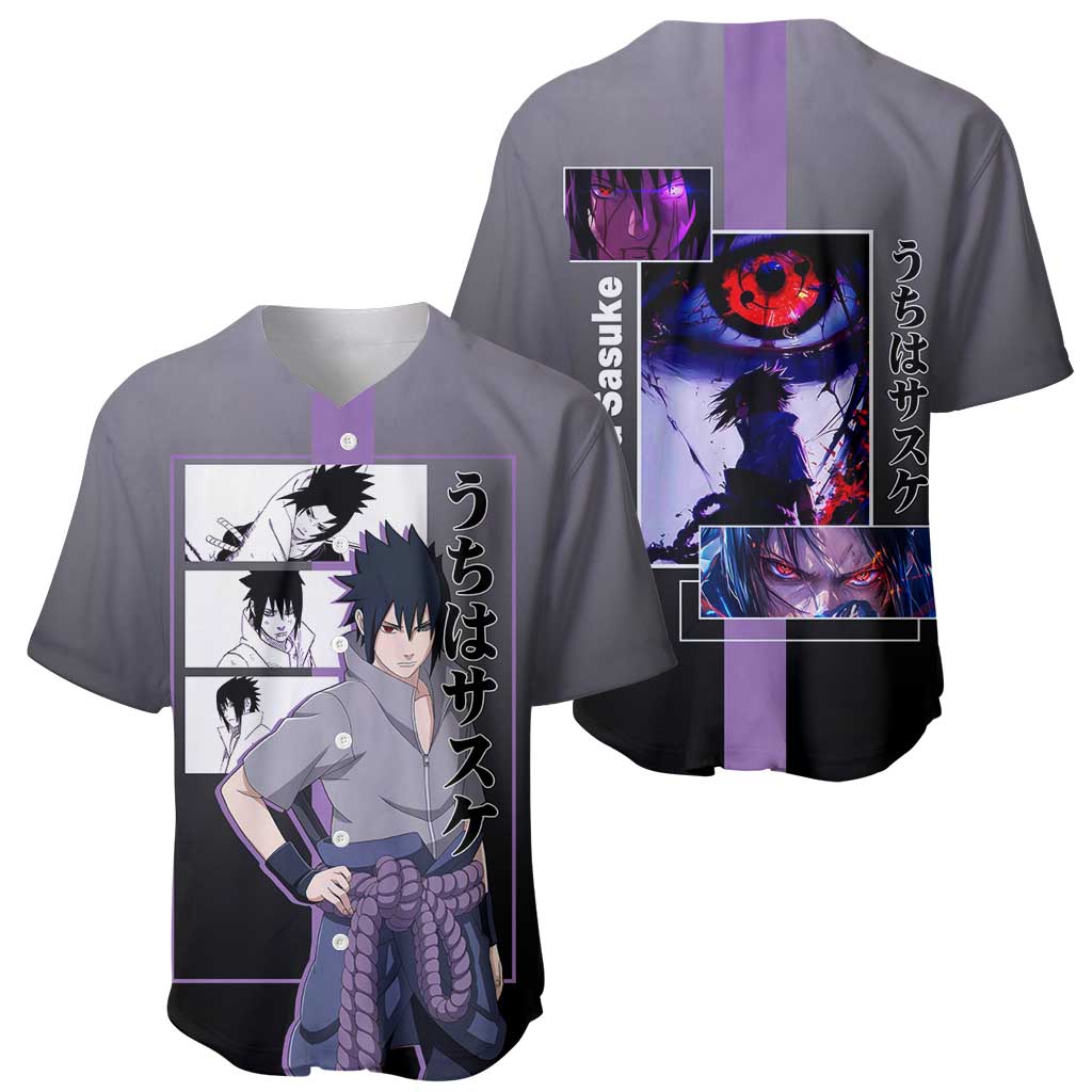 Sasuke Uchiha Chidori Intense Battle Baseball Jersey Sasuke Uchiha Chidori Intense Battle Baseball Jersey