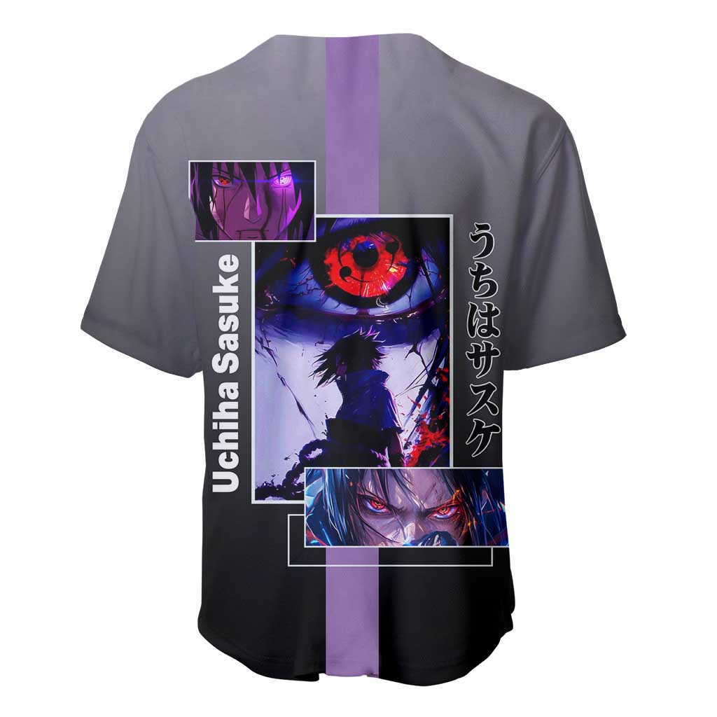 Sasuke Uchiha Chidori Intense Battle Baseball Jersey Sasuke Uchiha Chidori Intense Battle Baseball Jersey