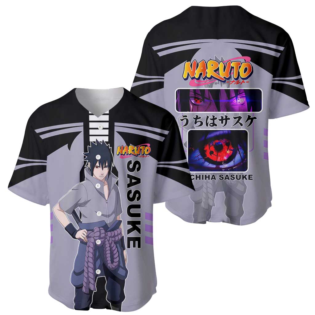 Sasuke Uchiha Rinnegan Chidori Lightning Baseball Jersey Sasuke Uchiha Rinnegan Chidori Lightning Baseball Jersey