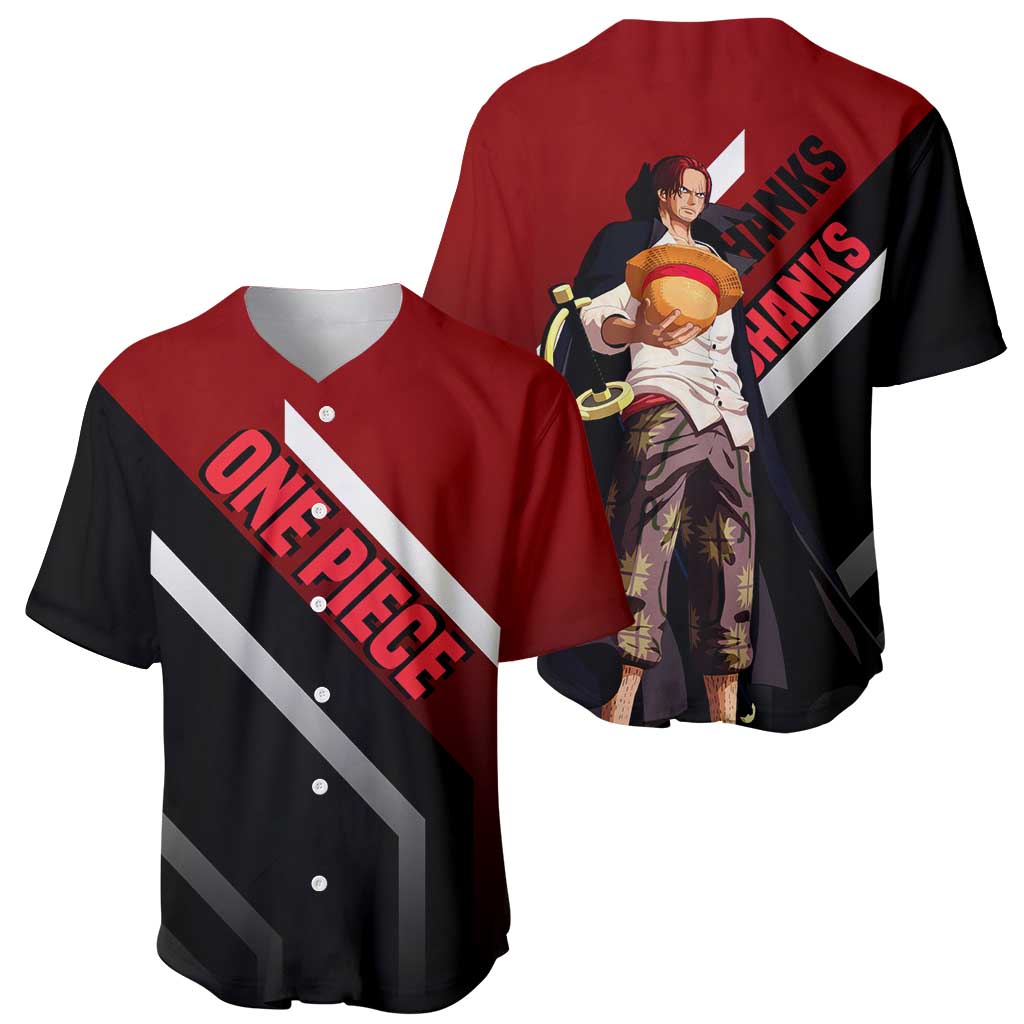 Shanks Red-haired Captain Bold Baseball Jersey Shanks Red-haired Captain Bold Baseball Jersey