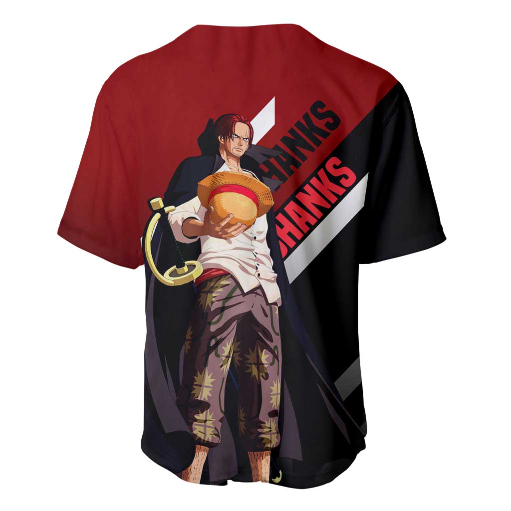 Shanks Red-haired Captain Bold Baseball Jersey Shanks Red-haired Captain Bold Baseball Jersey