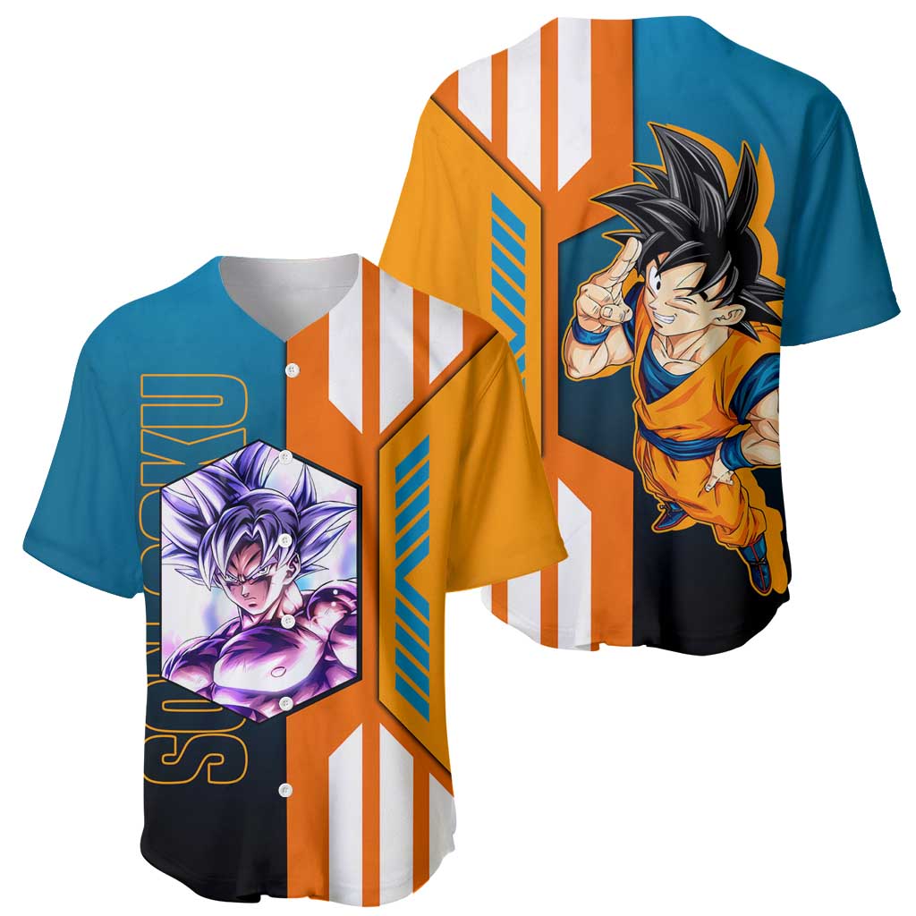 Son Goku Orange Gi Power Baseball Jersey Son Goku Orange Gi Power Baseball Jersey