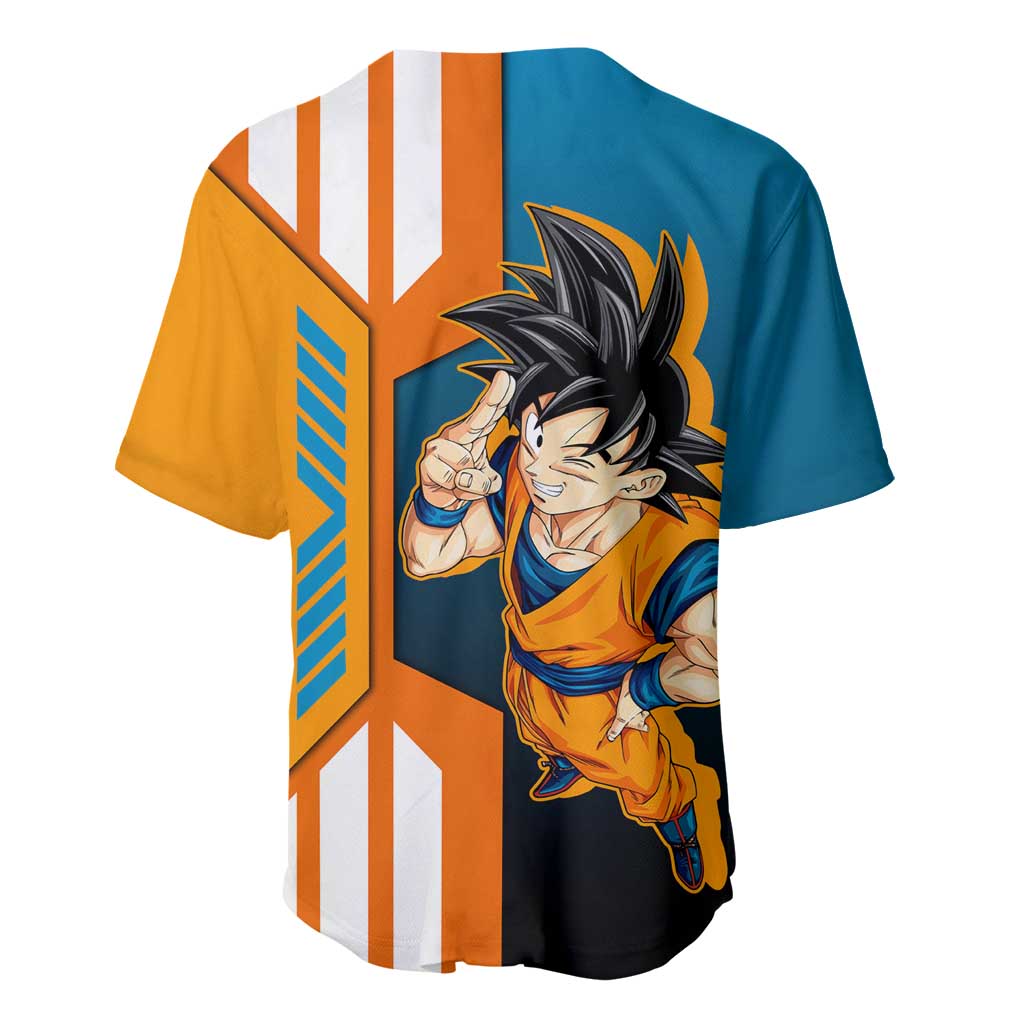 Son Goku Orange Gi Power Baseball Jersey Son Goku Orange Gi Power Baseball Jersey