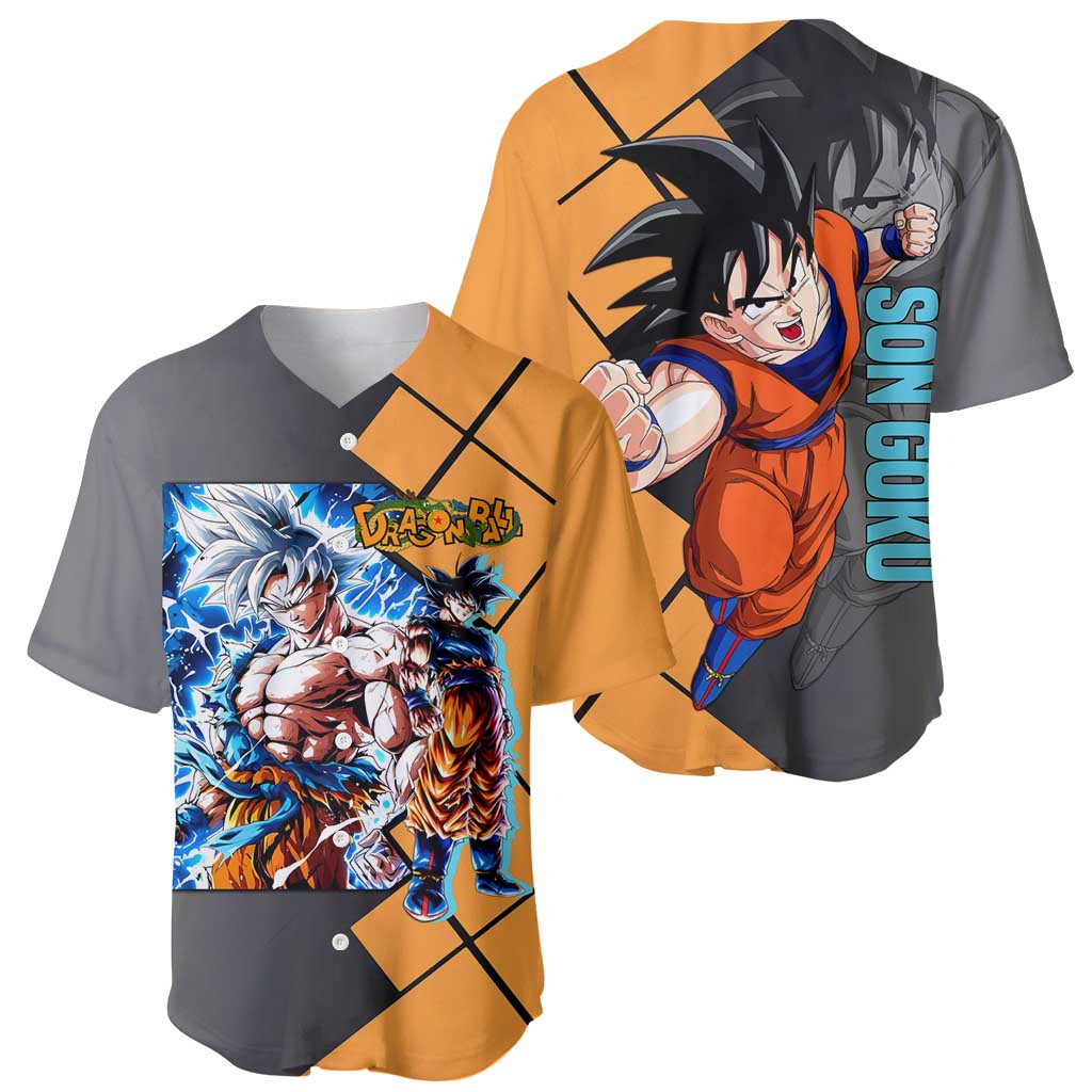 Son Goku Super Saiyan Powerful Baseball Jersey Son Goku Super Saiyan Powerful Baseball Jersey