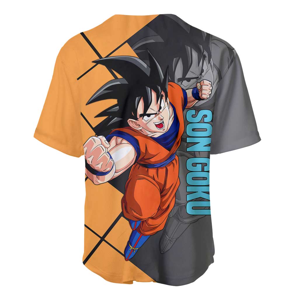 Son Goku Super Saiyan Powerful Baseball Jersey Son Goku Super Saiyan Powerful Baseball Jersey