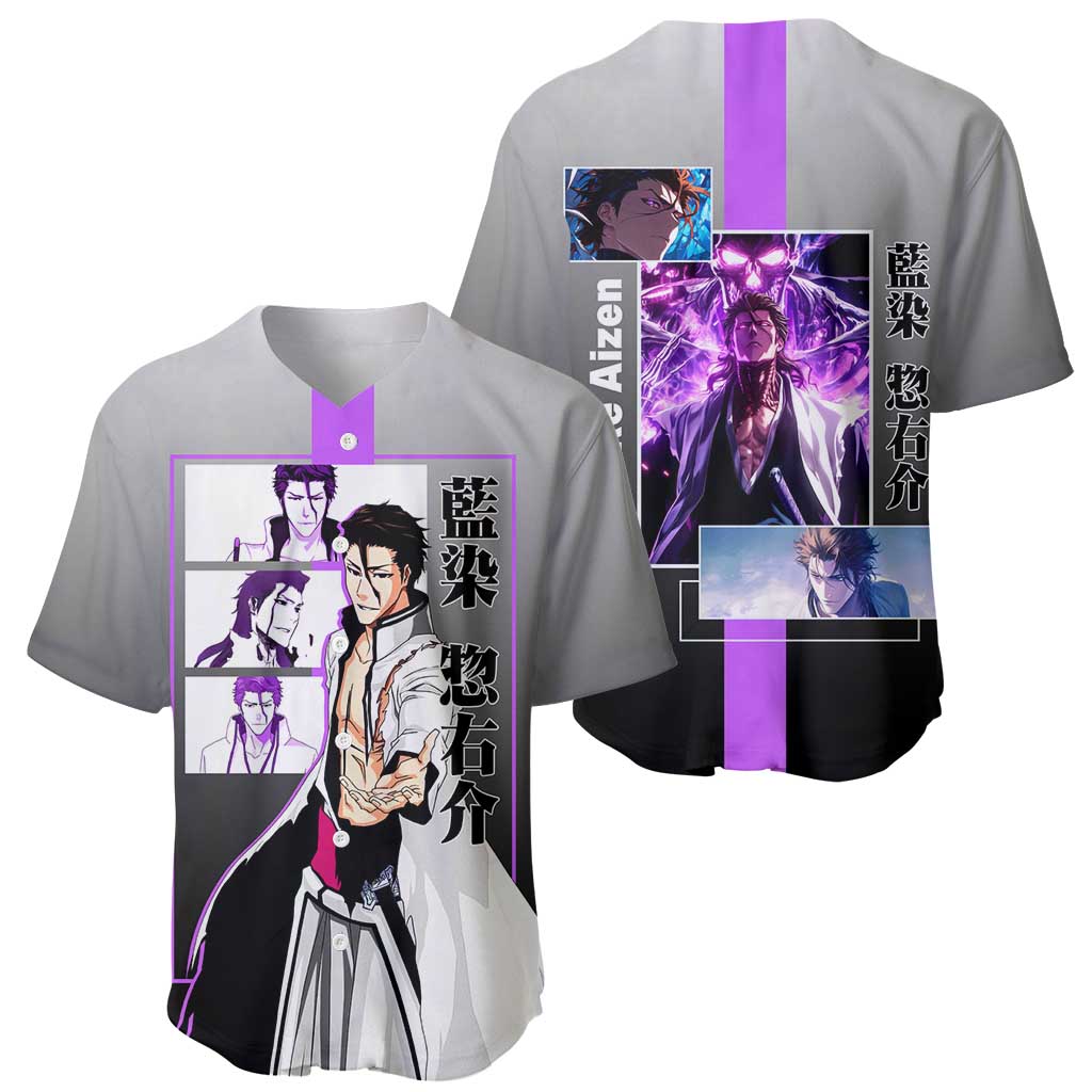 Sosuke Aizen Cunning Strategic Baseball Jersey Sosuke Aizen Cunning Strategic Baseball Jersey