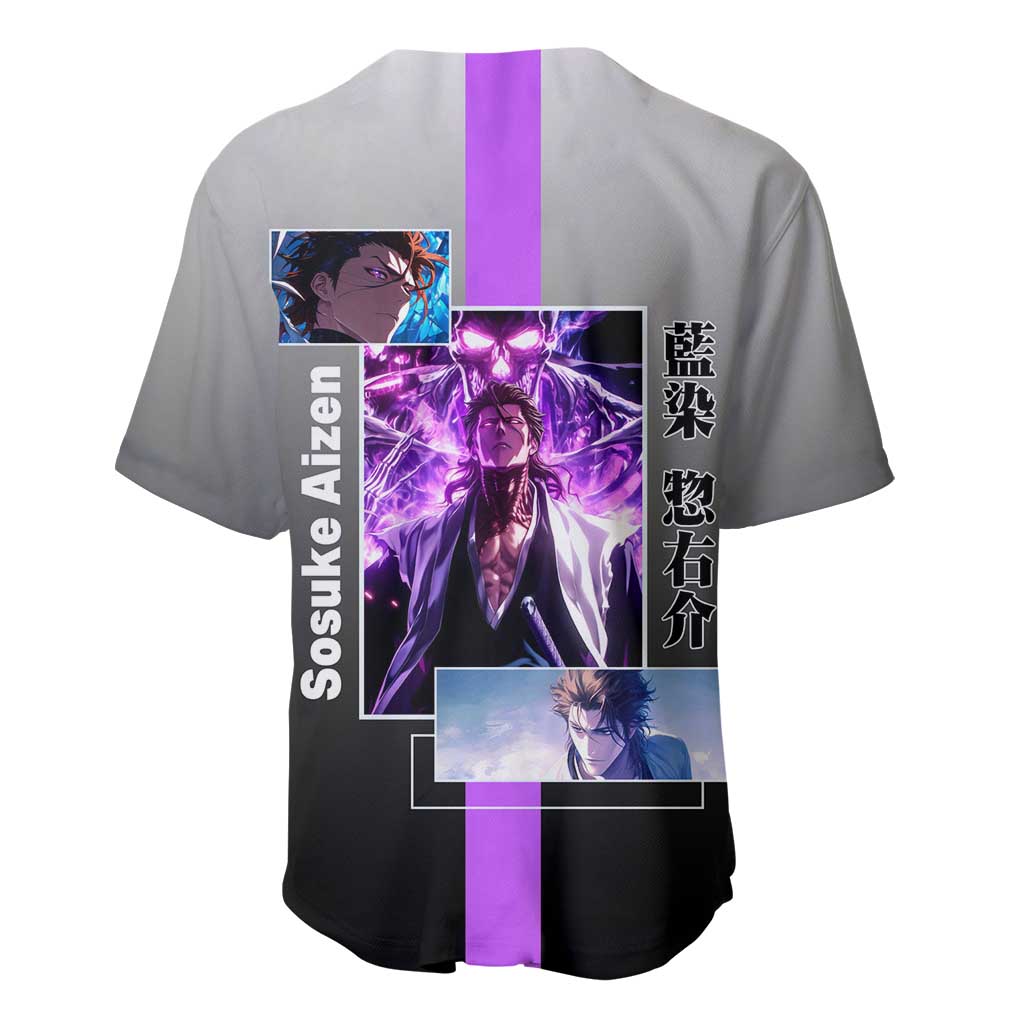 Sosuke Aizen Cunning Strategic Baseball Jersey Sosuke Aizen Cunning Strategic Baseball Jersey