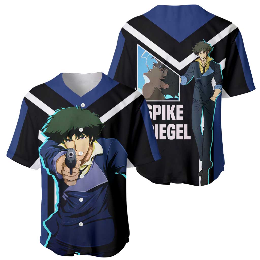 Spike Spiegel Cool Gun Stylish Baseball Jersey Spike Spiegel Cool Gun Stylish Baseball Jersey