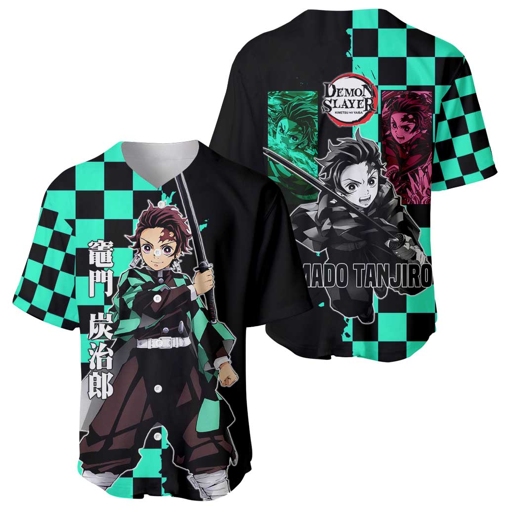 Tanjiro Kamado Water Breathing Baseball Jersey Tanjiro Kamado Water Breathing Baseball Jersey