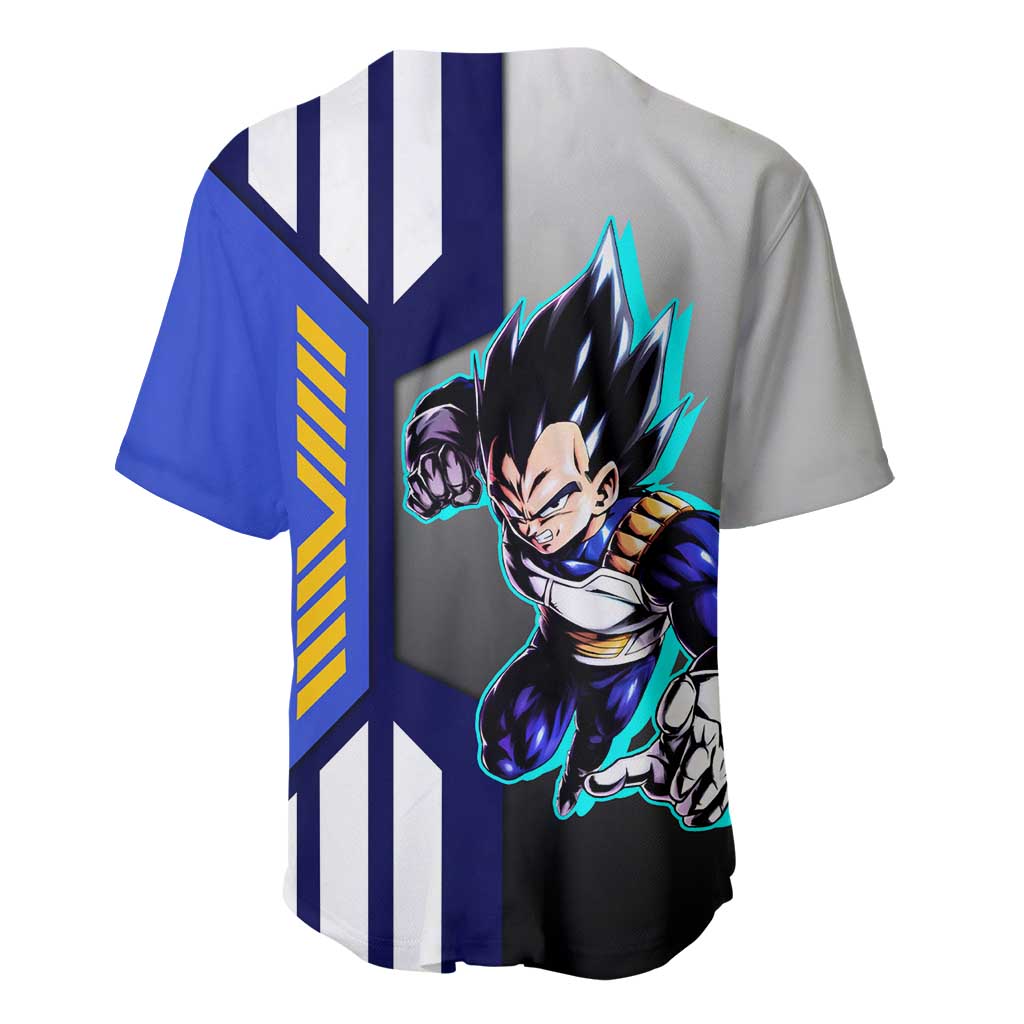 Vegeta Super Saiyan Blue Baseball Jersey Vegeta Super Saiyan Blue Baseball Jersey