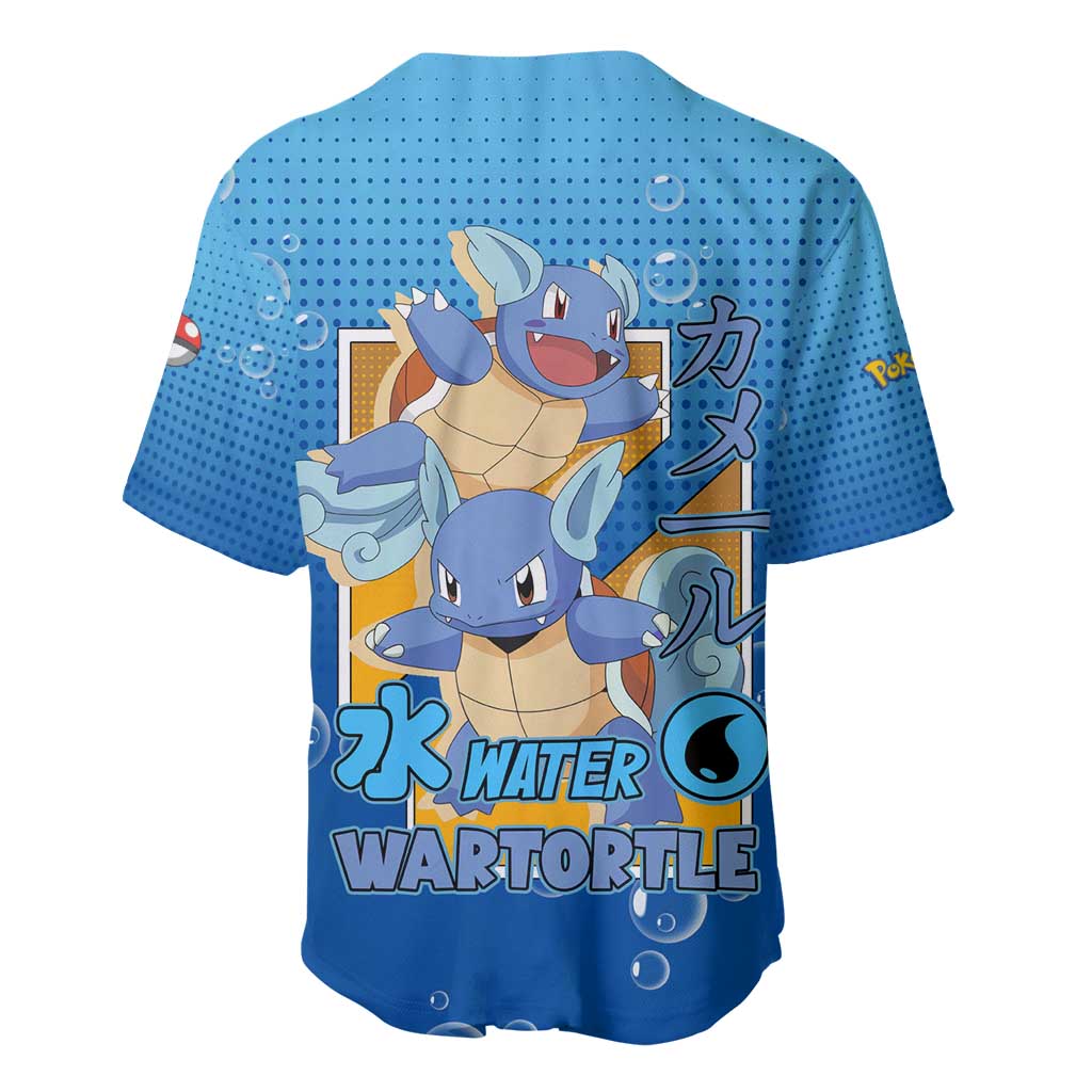 Wartortle Water Featuring Strong Baseball Jersey Wartortle Water Featuring Strong Baseball Jersey