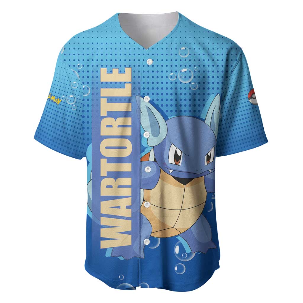 Wartortle Water Featuring Strong Baseball Jersey Wartortle Water Featuring Strong Baseball Jersey