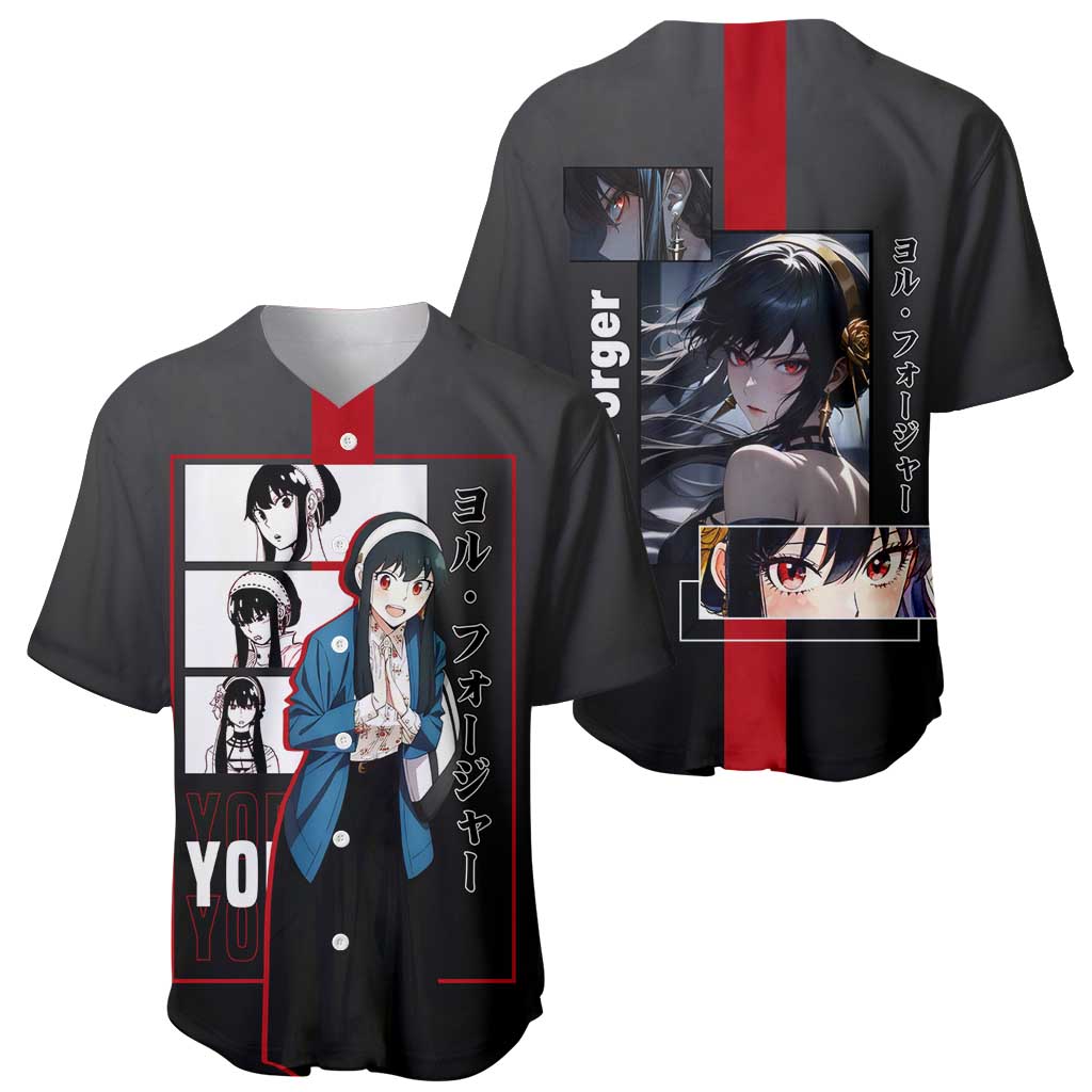 Yor Forger Assassin Elegant Stealth Baseball Jersey Yor Forger Assassin Elegant Stealth Baseball Jersey