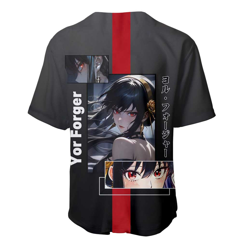 Yor Forger Assassin Elegant Stealth Baseball Jersey Yor Forger Assassin Elegant Stealth Baseball Jersey