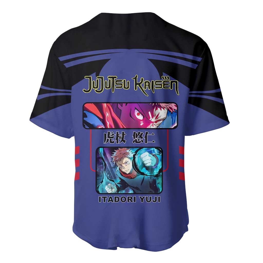 Yuji Itadori Cursed Dynamic Fighting Baseball Jersey Yuji Itadori Cursed Dynamic Fighting Baseball Jersey