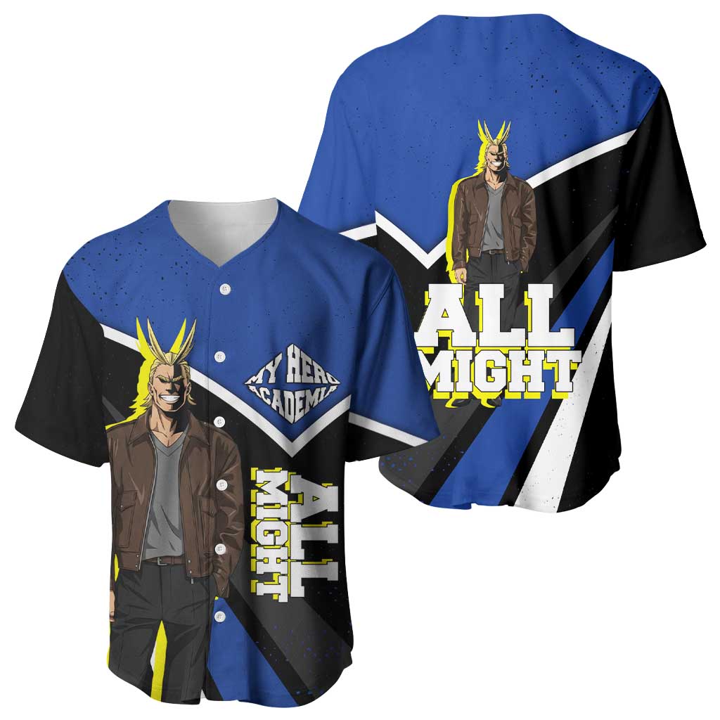 All Might Grunge Baseball Jersey All Might Grunge Baseball Jersey