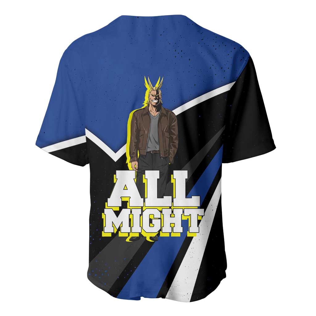 All Might Grunge Baseball Jersey All Might Grunge Baseball Jersey