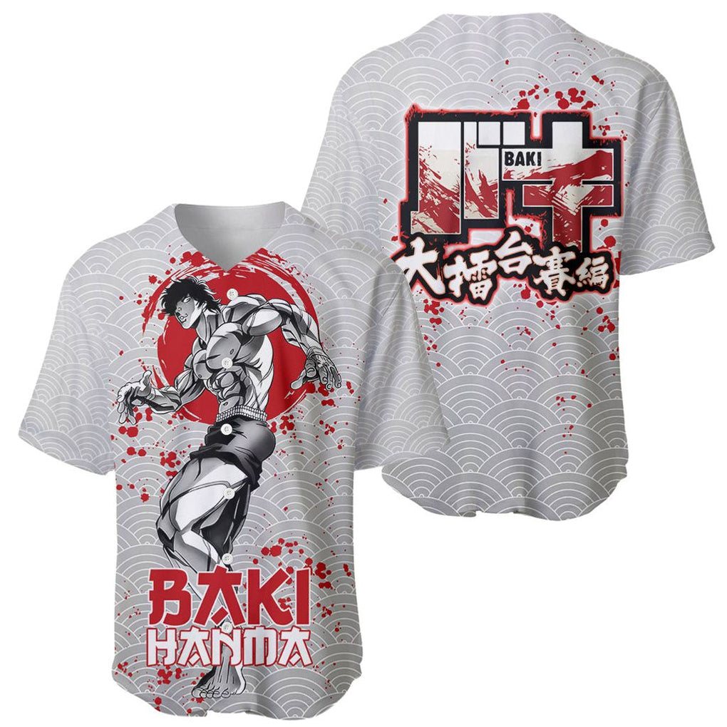 Baki Hanma Japan Baseball Jersey Baki Hanma Japan Baseball Jersey