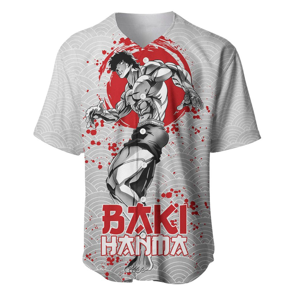 Baki Hanma Japan Baseball Jersey Baki Hanma Japan Baseball Jersey