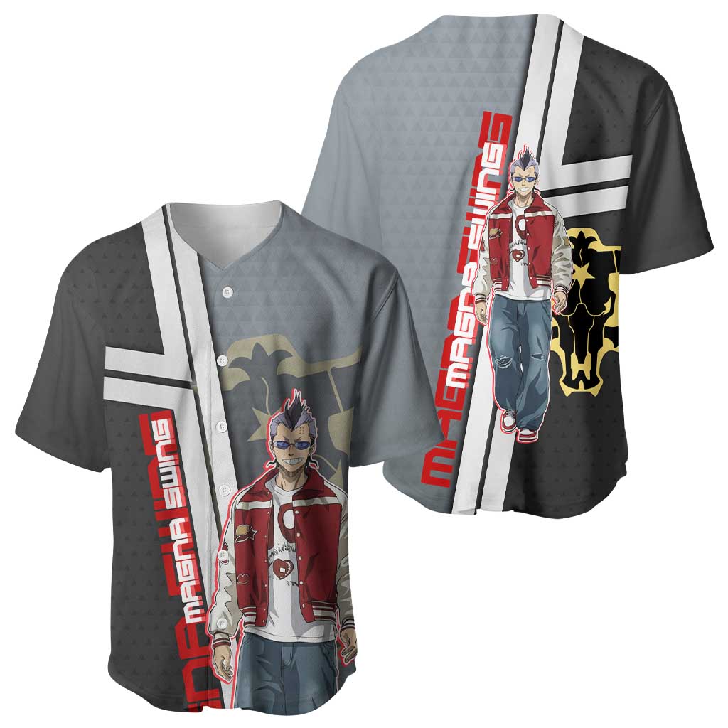 Black Clover Retro Street Baseball Jersey Black Clover Retro Street Baseball Jersey