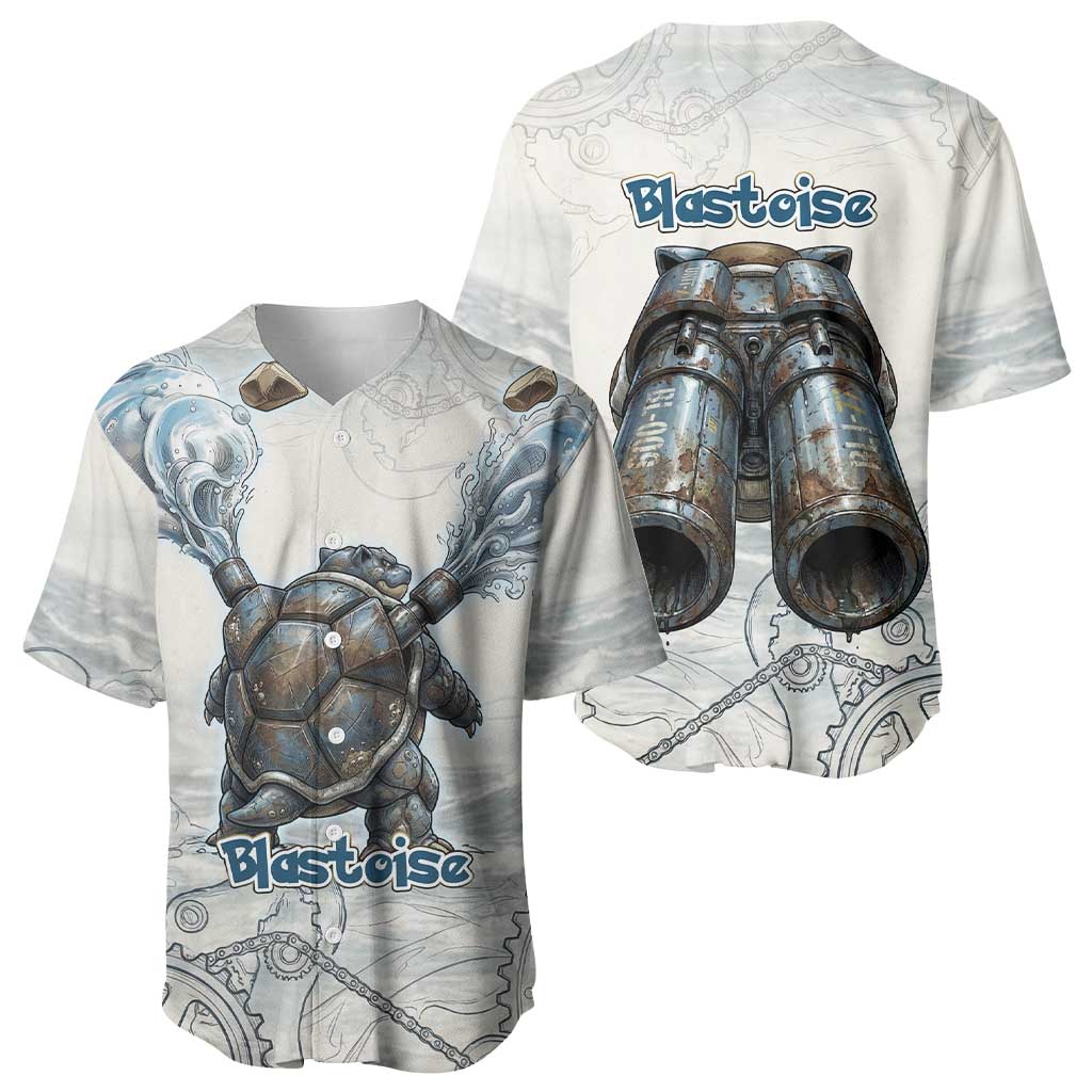 Blastoise Steampunk Mechanical Gear Baseball Jersey Blastoise Steampunk Mechanical Gear Baseball Jersey