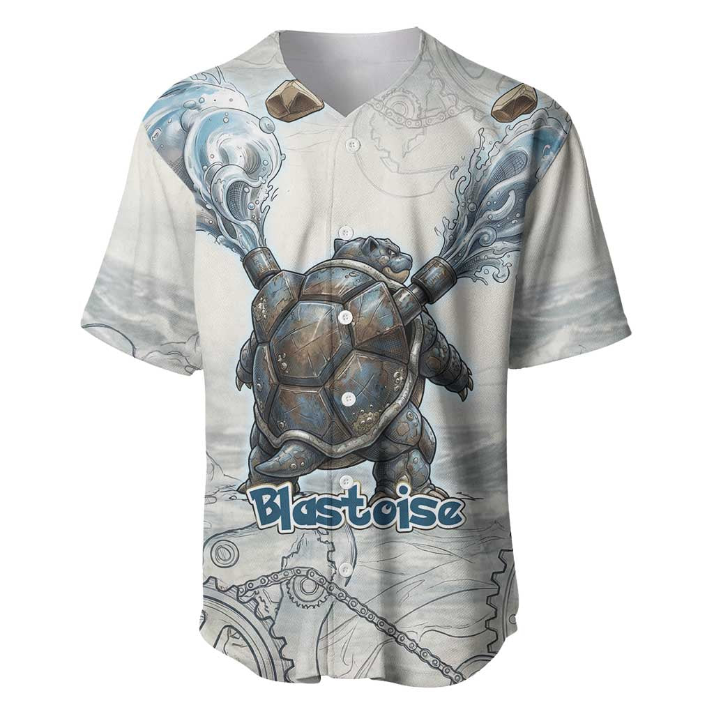 Blastoise Steampunk Mechanical Gear Baseball Jersey Blastoise Steampunk Mechanical Gear Baseball Jersey