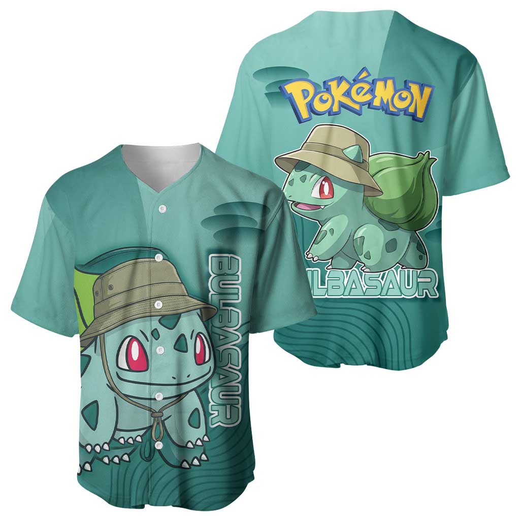 Bulbasaur Explorer Jungle Chibi Baseball Jersey Bulbasaur Explorer Jungle Chibi Baseball Jersey