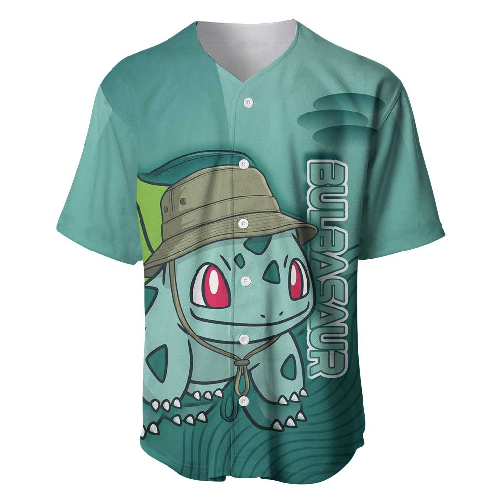 Bulbasaur Explorer Jungle Chibi Baseball Jersey Bulbasaur Explorer Jungle Chibi Baseball Jersey