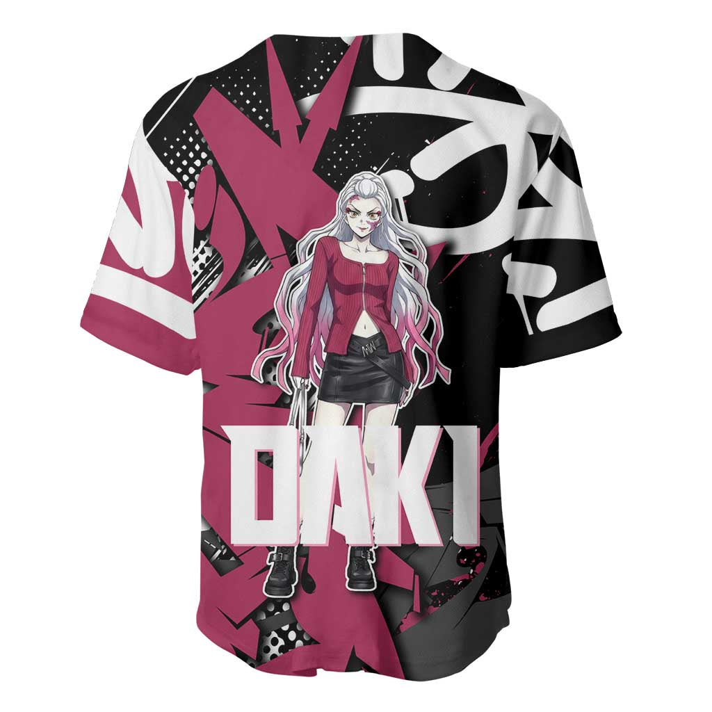 Daki Pink Graffiti Baseball Jersey Daki Pink Graffiti Baseball Jersey