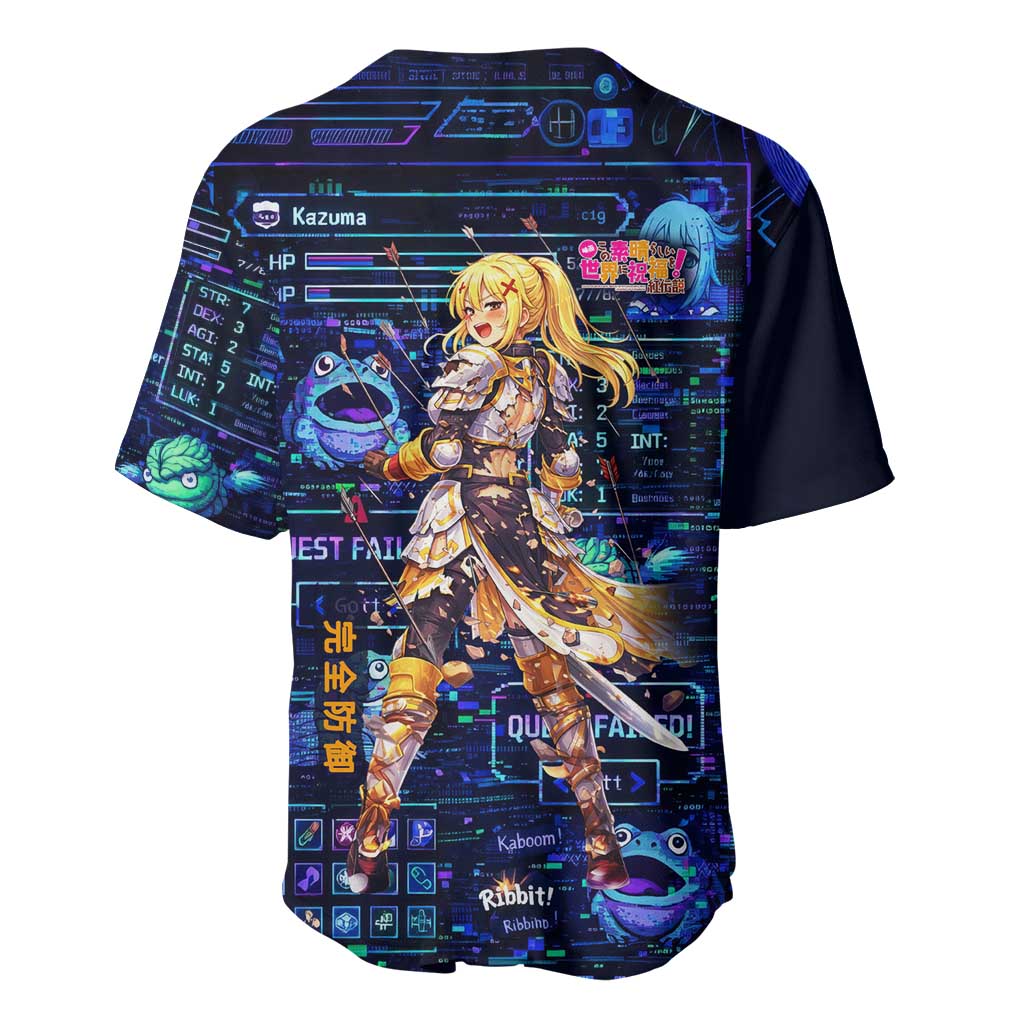 Darkness Lalatina Retro Rpg Interface Baseball Jersey Darkness Lalatina Retro Rpg Interface Baseball Jersey