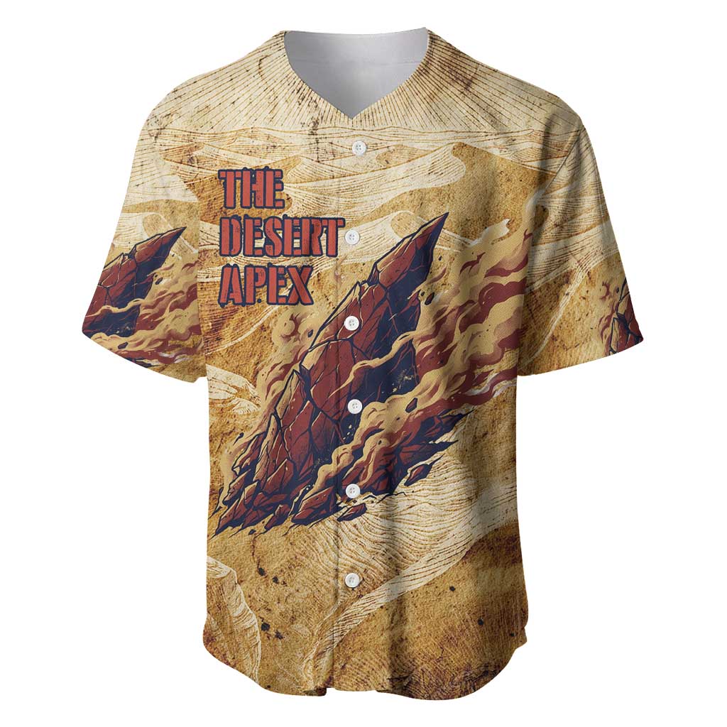 Desert Apex Grunge Ink Sandstorm Baseball Jersey Desert Apex Grunge Ink Sandstorm Baseball Jersey