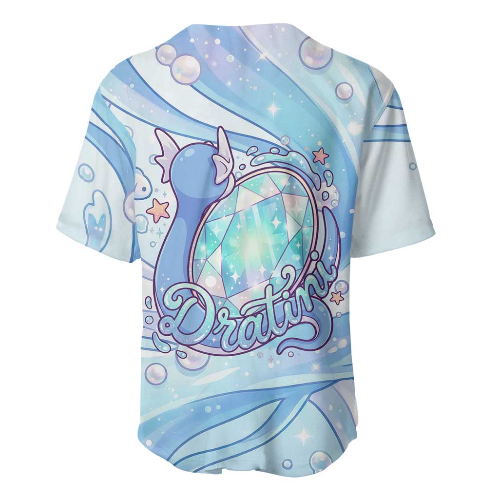 Dratini Pastel Aquatic Crystal Baseball Jersey Dratini Pastel Aquatic Crystal Baseball Jersey