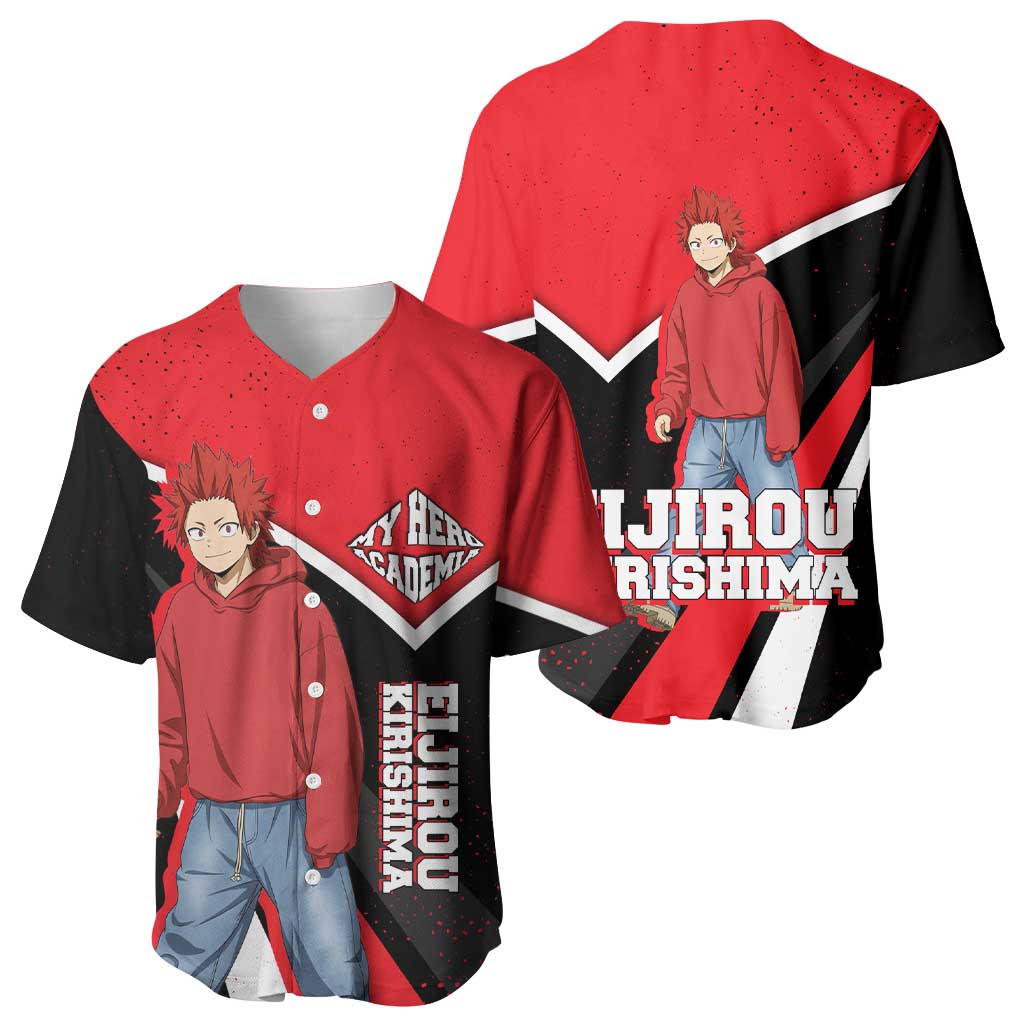 Eijirou Kirishima Bold Comic-inspired Baseball Jersey Eijirou Kirishima Bold Comic-inspired Baseball Jersey