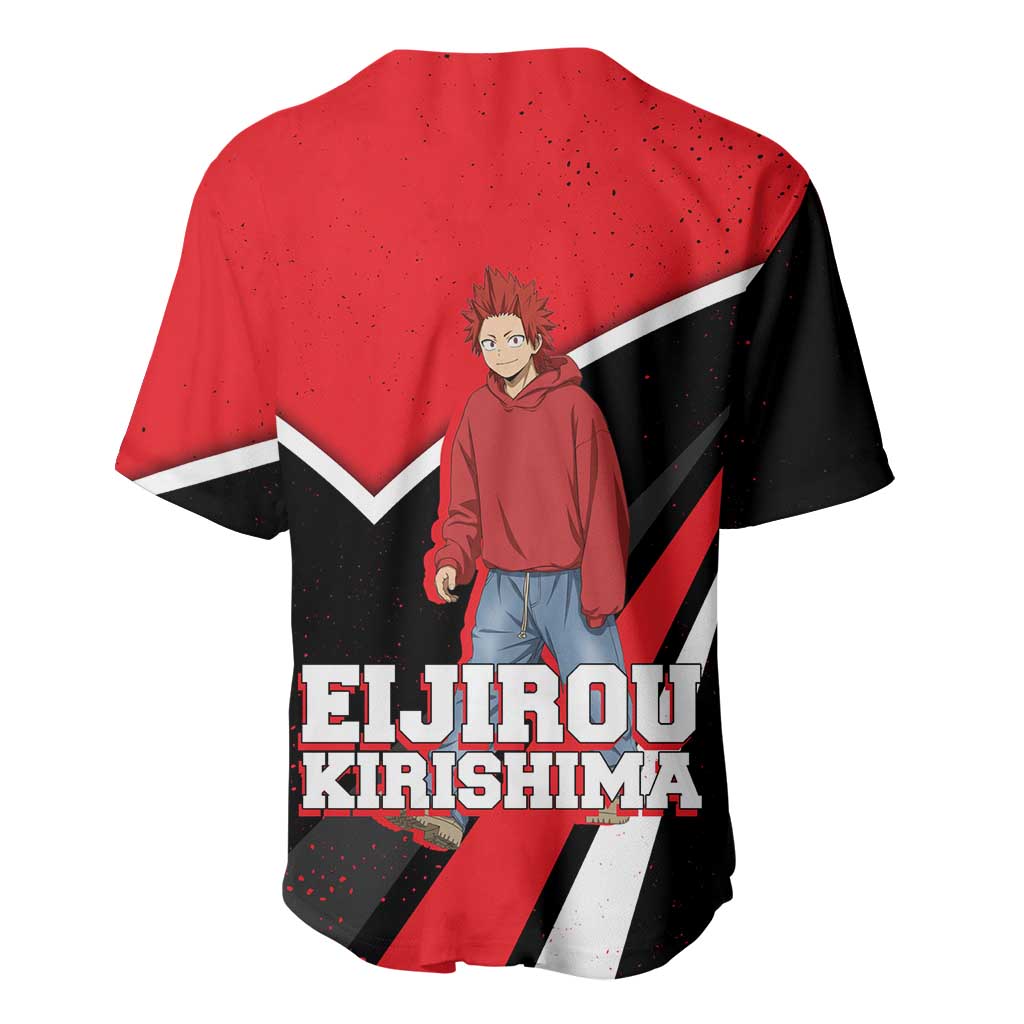 Eijirou Kirishima Bold Comic-inspired Baseball Jersey Eijirou Kirishima Bold Comic-inspired Baseball Jersey