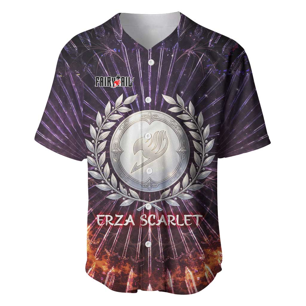 Erza Scarlet Celestial Armor Radiant Baseball Jersey Erza Scarlet Celestial Armor Radiant Baseball Jersey