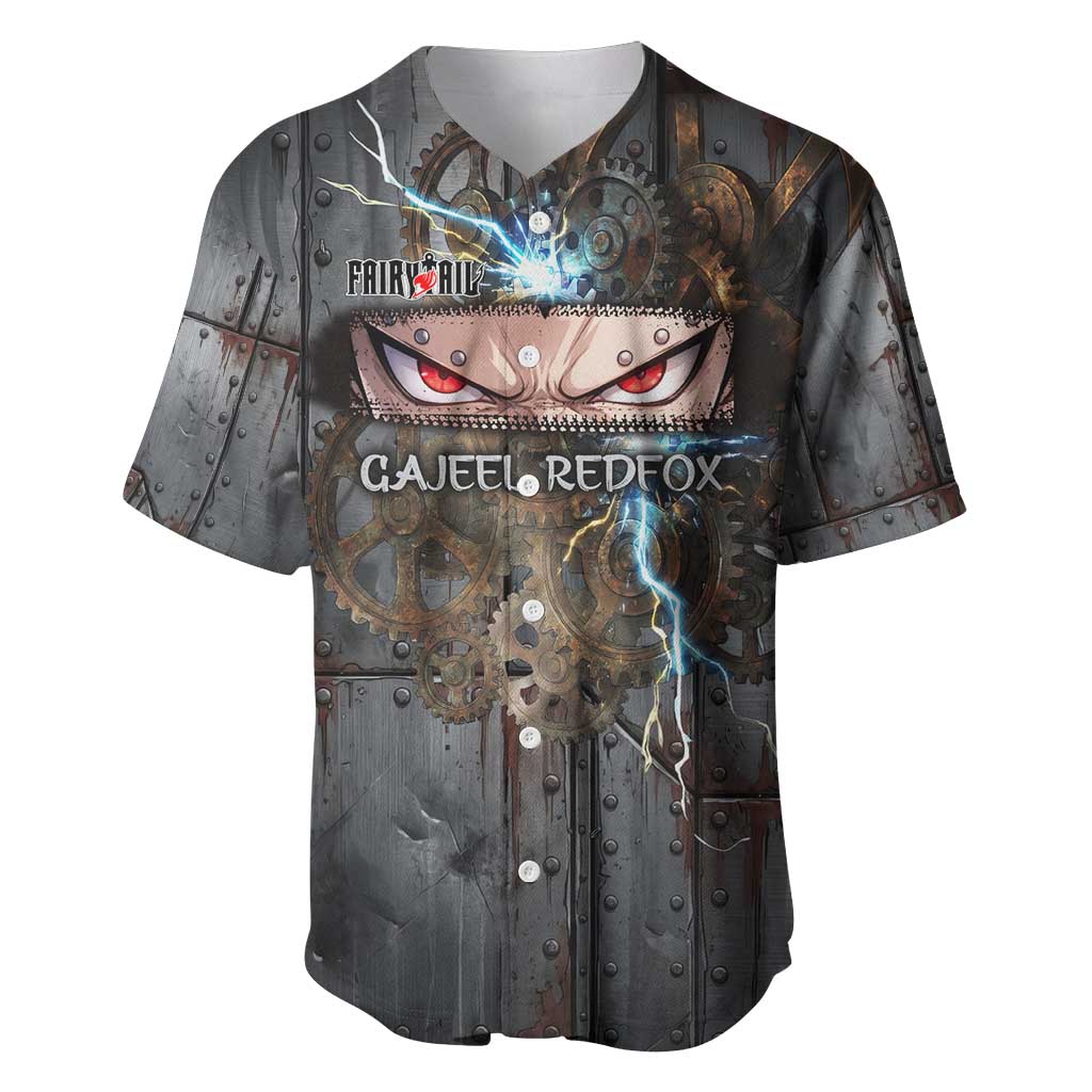 Gajeel Redfox Industrial Steampunk Iron Baseball Jersey Gajeel Redfox Industrial Steampunk Iron Baseball Jersey