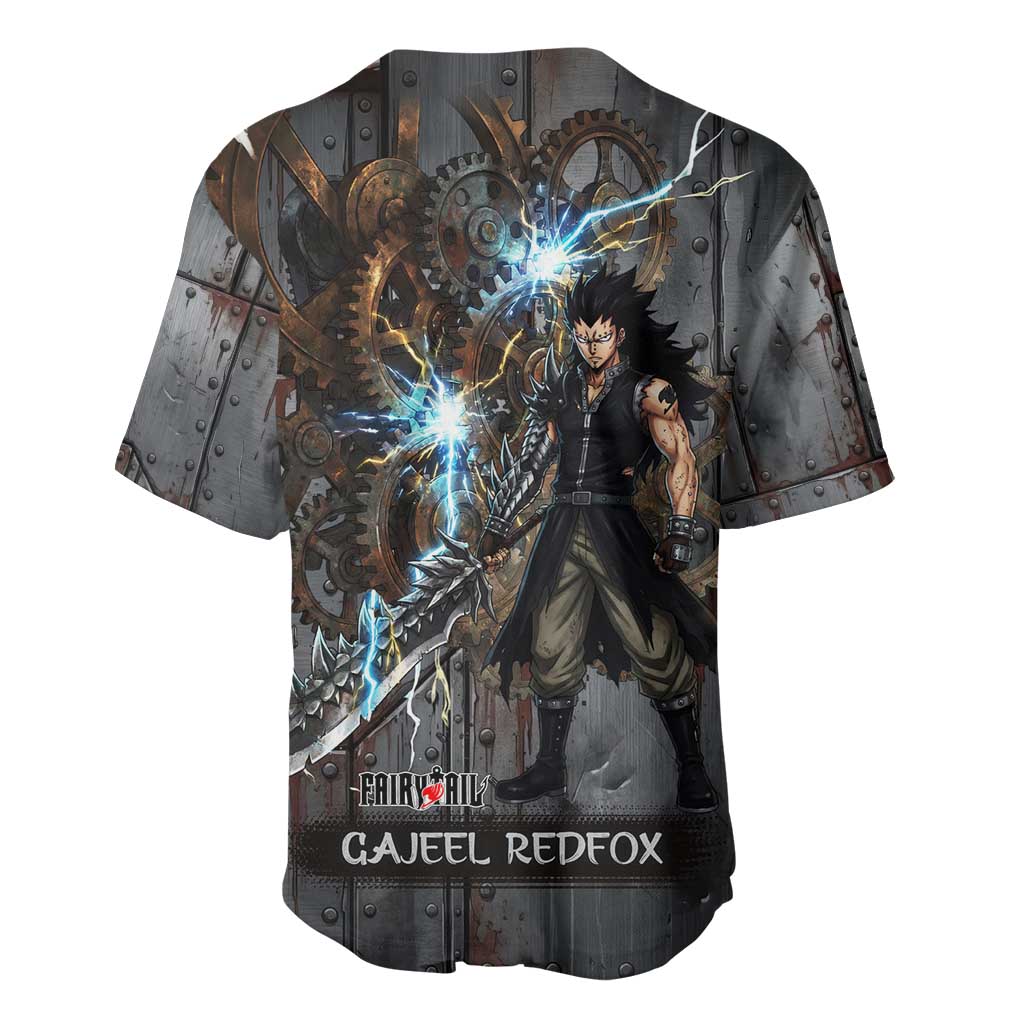 Gajeel Redfox Industrial Steampunk Iron Baseball Jersey Gajeel Redfox Industrial Steampunk Iron Baseball Jersey