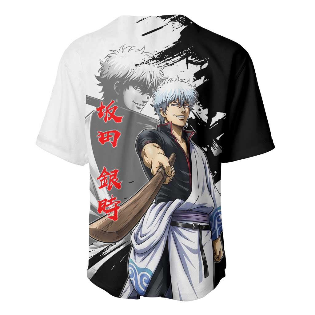 Gintoki Sakata Classic Samurai Brushstroke Baseball Jersey Gintoki Sakata Classic Samurai Brushstroke Baseball Jersey