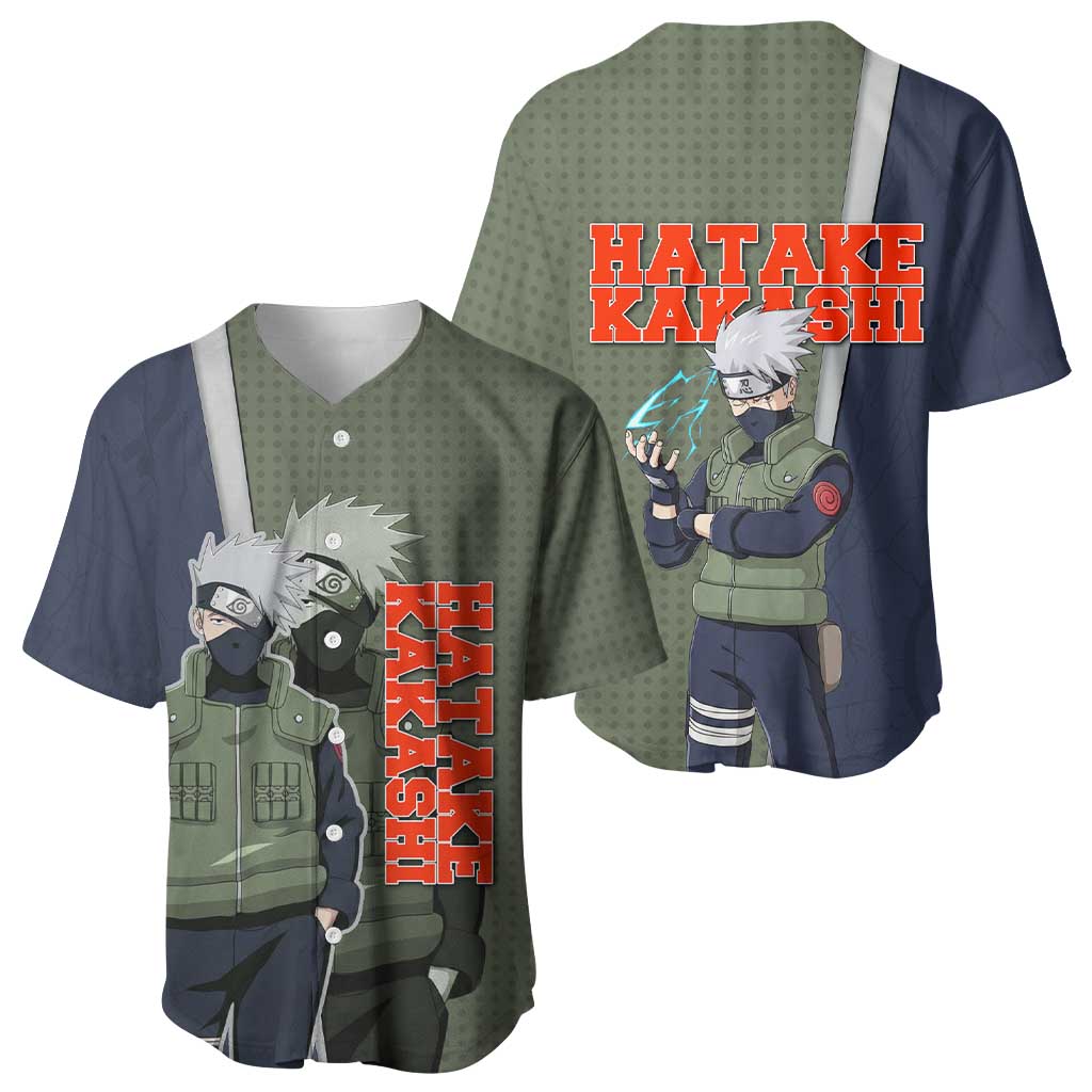 Hatake Kakashi Retro Grid Baseball Jersey Hatake Kakashi Retro Grid Baseball Jersey
