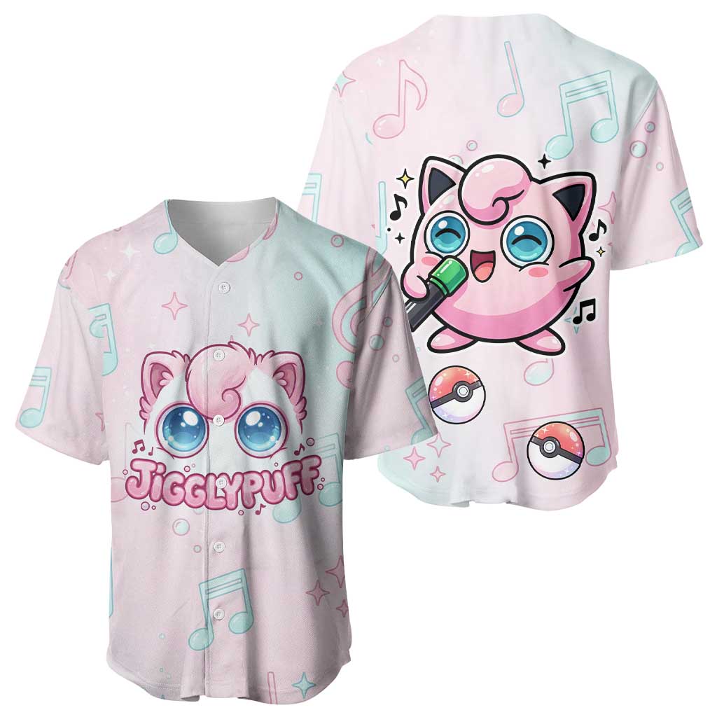 Jigglypuff Pastel Melody Baseball Jersey Jigglypuff Pastel Melody Baseball Jersey