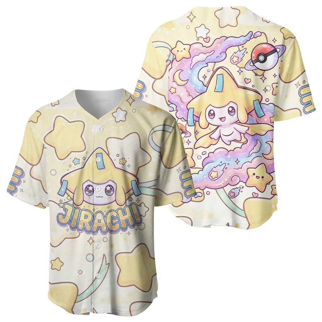 Jirachi Pastel Dreamy Starwish Baseball Jersey Jirachi Pastel Dreamy Starwish Baseball Jersey