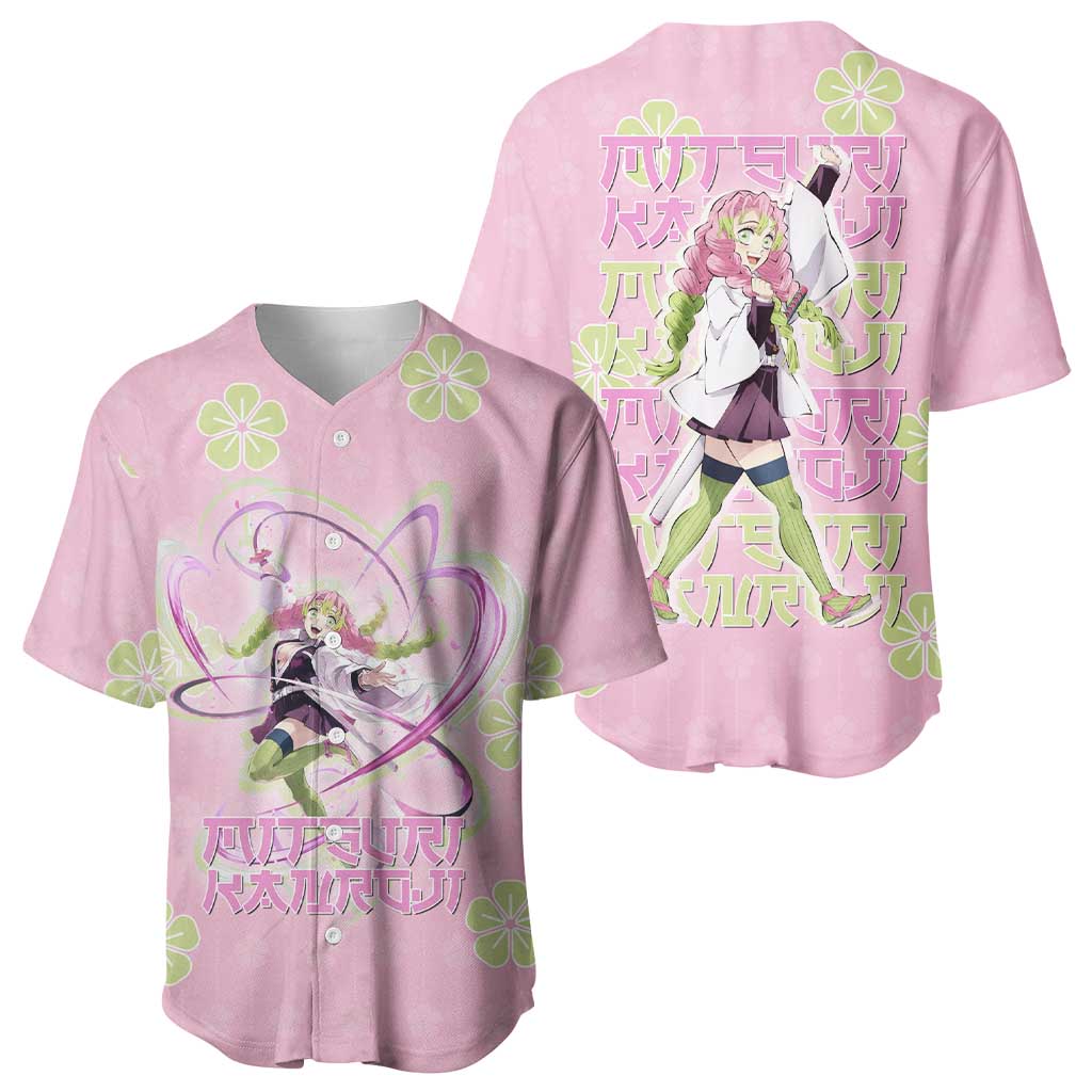 Kanroji Mitsuri Pastel Blossom Lovecore Baseball Jersey Kanroji Mitsuri Pastel Blossom Lovecore Baseball Jersey